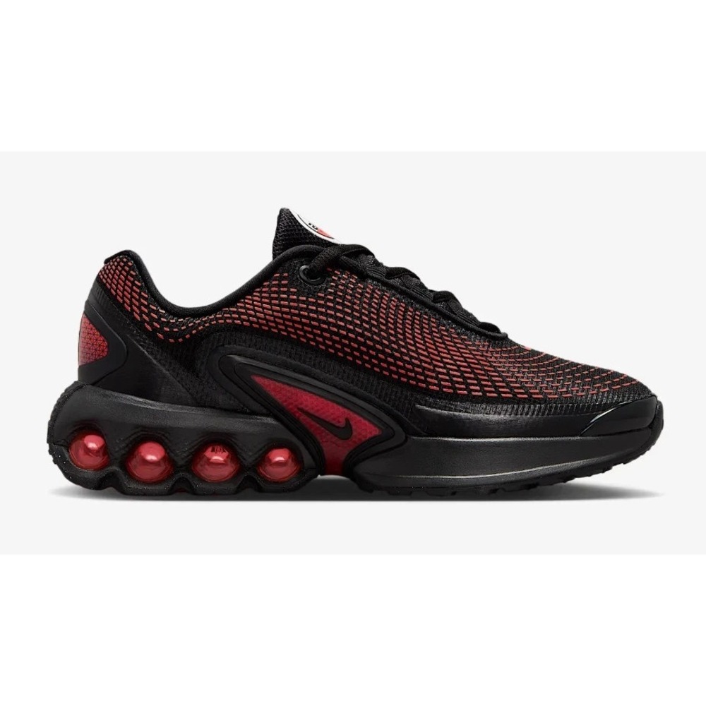 Nike Air Max DN GS Size 5Y Black Bright Crimson Red FB8987-006 Shoes - Picture 3 of 6